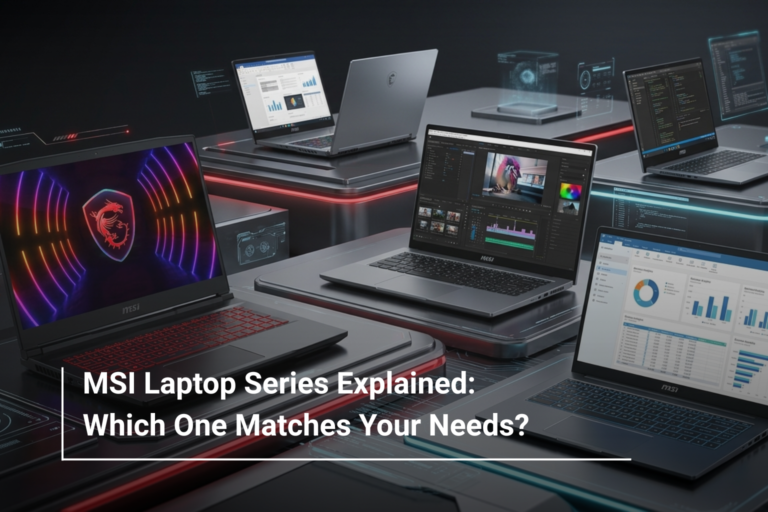 MSI Laptop Series Explained: Which One Matches Your Needs?
