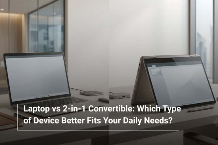 Laptop vs 2-in-1 Convertible: Which Type of Device Better Fits Your Daily Needs?